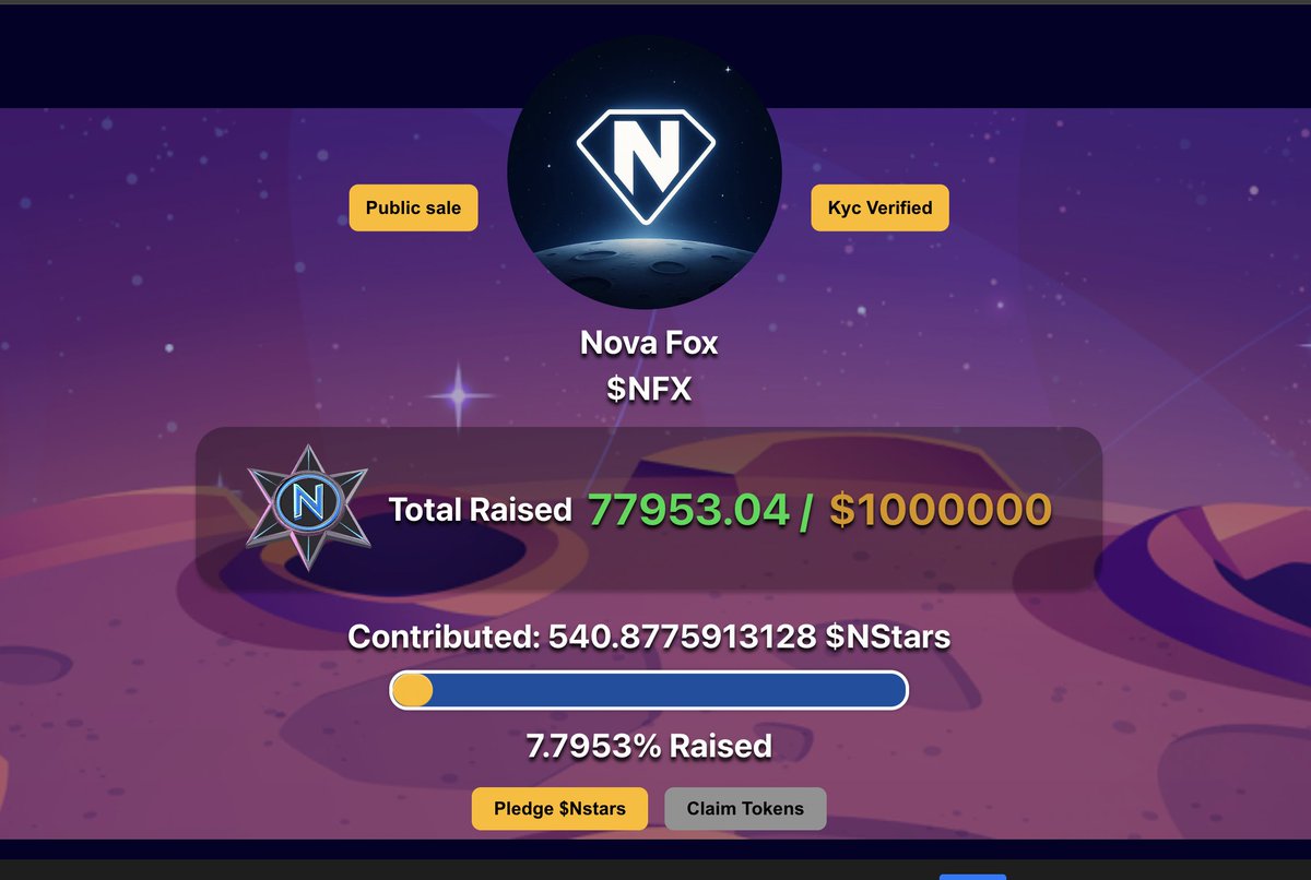 JoshuaMonkey878's tweet photo. @novafoxcronos #NovaLaunchpad #NFX #NSTAR #Web3 #Cronos https://t.co/YbWtHikJzD