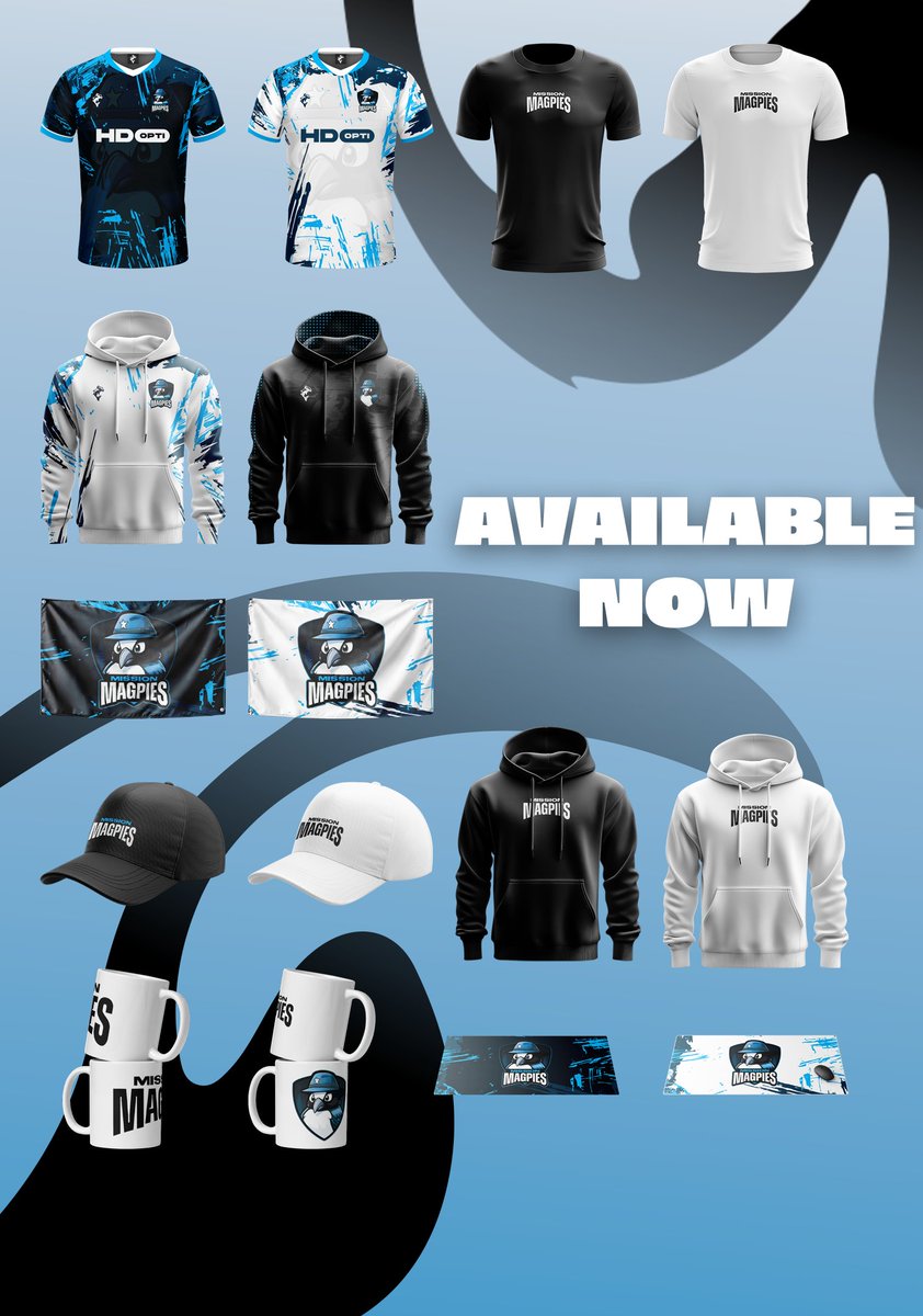 Mission Magpies (@missionmagpies) on Twitter photo The new Mission Magpies merch is available now via our new pro store with <a href="/HammerHSports/">HammerHead Sportswear</a>!
Why not treat yourself?😉
hammerheadsports.co.uk/missionmagpies The new Mission Magpies merch is available now via our new pro store with <a href="/HammerHSports/">HammerHead Sportswear</a>!
Why not treat yourself?😉
hammerheadsports.co.uk/missionmagpies