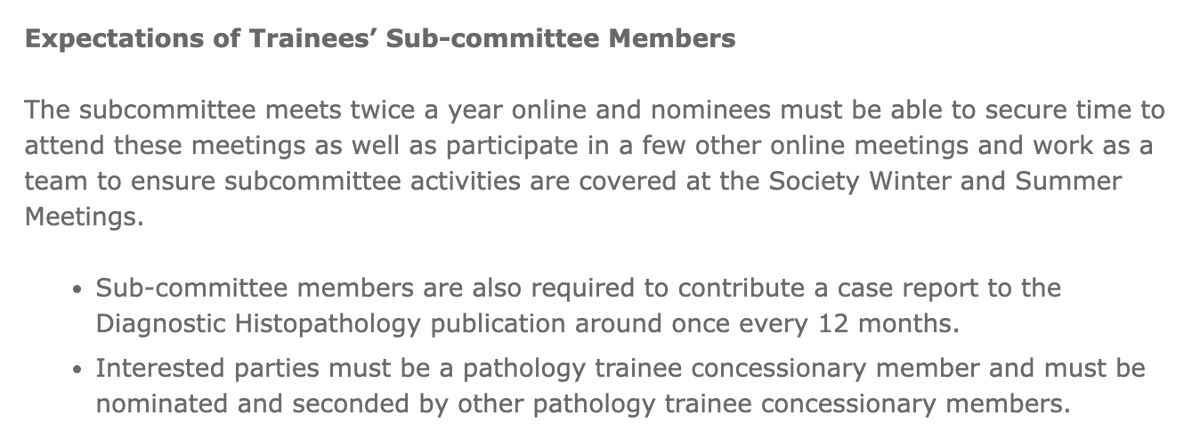 Pathological Society (@pathsoc) on Twitter photo Deadline tomorrow - Trainees' Subcommittee Elections
We are seeking an enthusiastic and dynamic pathology trainee concessionary member for the Subcommittee
Term time = 3 years 🗓️
Please refer to the email sent out to all members or email trainees@pathsoc.org Deadline tomorrow - Trainees' Subcommittee Elections
We are seeking an enthusiastic and dynamic pathology trainee concessionary member for the Subcommittee
Term time = 3 years 🗓️
Please refer to the email sent out to all members or email trainees@pathsoc.org