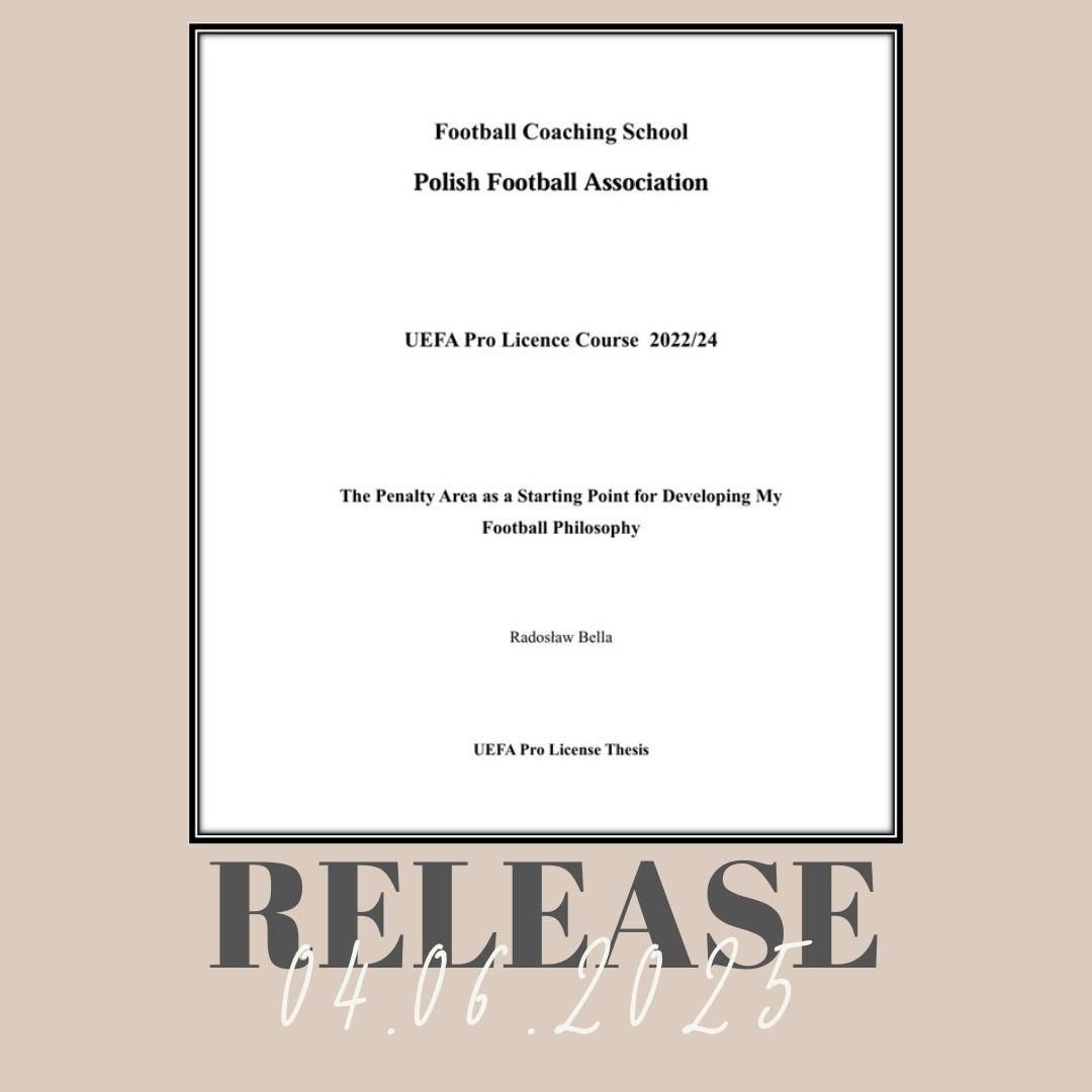 📣 UEFA PRO thesis E-BOOK!!! (english)

I’m proud to announce the release of my UEFA PRO coaching thesis:
„The Penalty Area as a Starting Point for Developing My Football Philosophy”.
If you find this topic valuable share this post and comment please – I’ll send it to you 💬✅