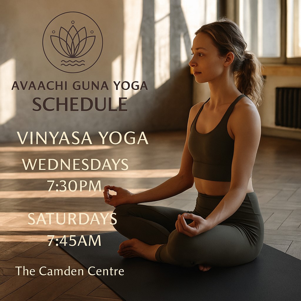 Avaachi Guna Yoga - Vinyasa Yoga classes in Tunbridge Wells Town Centre

Classes held Wednesdays 7:30pm and Saturday mornings 7:45am  
Location: The Camden Centre,  TN1 2SW  

avaachigunayoga.com

#vinyasayoga #tunbridgewells #yogaclasses
