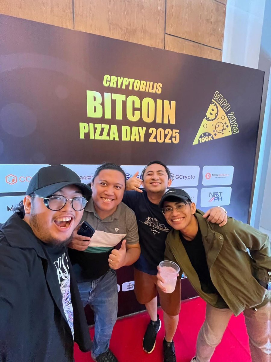 SparkPoint (@sparkpointio) on Twitter photo The 2025 Bitcoin Pizza Day by <a href="/cryptobilisph/">CryptoBilis Philippines</a> was a blast! Big thanks to everyone who showed up. 🍕
it was indeed one for the books as pizzas kept coming and drinks kept pouring all throughout the event.🍸
Most importantly, it was filled with nonstop builder energy from The 2025 Bitcoin Pizza Day by <a href="/cryptobilisph/">CryptoBilis Philippines</a> was a blast! Big thanks to everyone who showed up. 🍕
it was indeed one for the books as pizzas kept coming and drinks kept pouring all throughout the event.🍸
Most importantly, it was filled with nonstop builder energy from