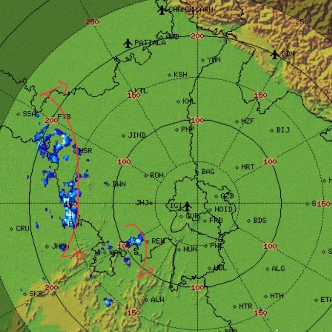Weatherman Navdeep Dahiya tweet media