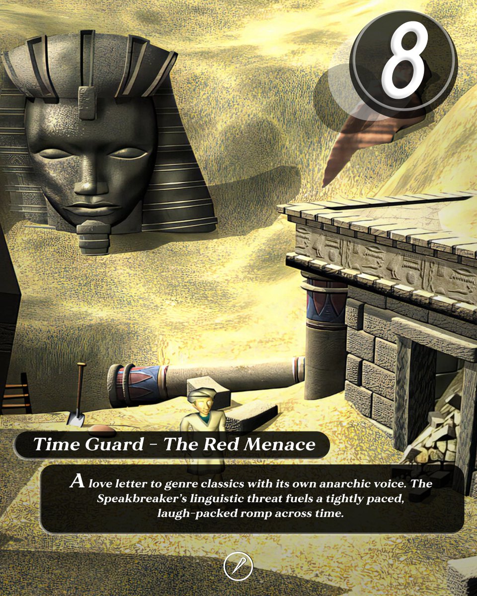 GamingTailor15's tweet image. Our favorite linguistic caper delivers razor-sharp wit alongside genuinely absurd puzzles in the latest installment of this long-running series.

#TimeGuard
#ZimaSoftware
-
store.steampowered.com/app/3536610/Ti…