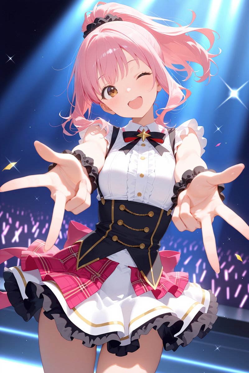こんにちアイドルみうなちゃん💕
いぇ～い✌💕

#AIイラスト #AIart