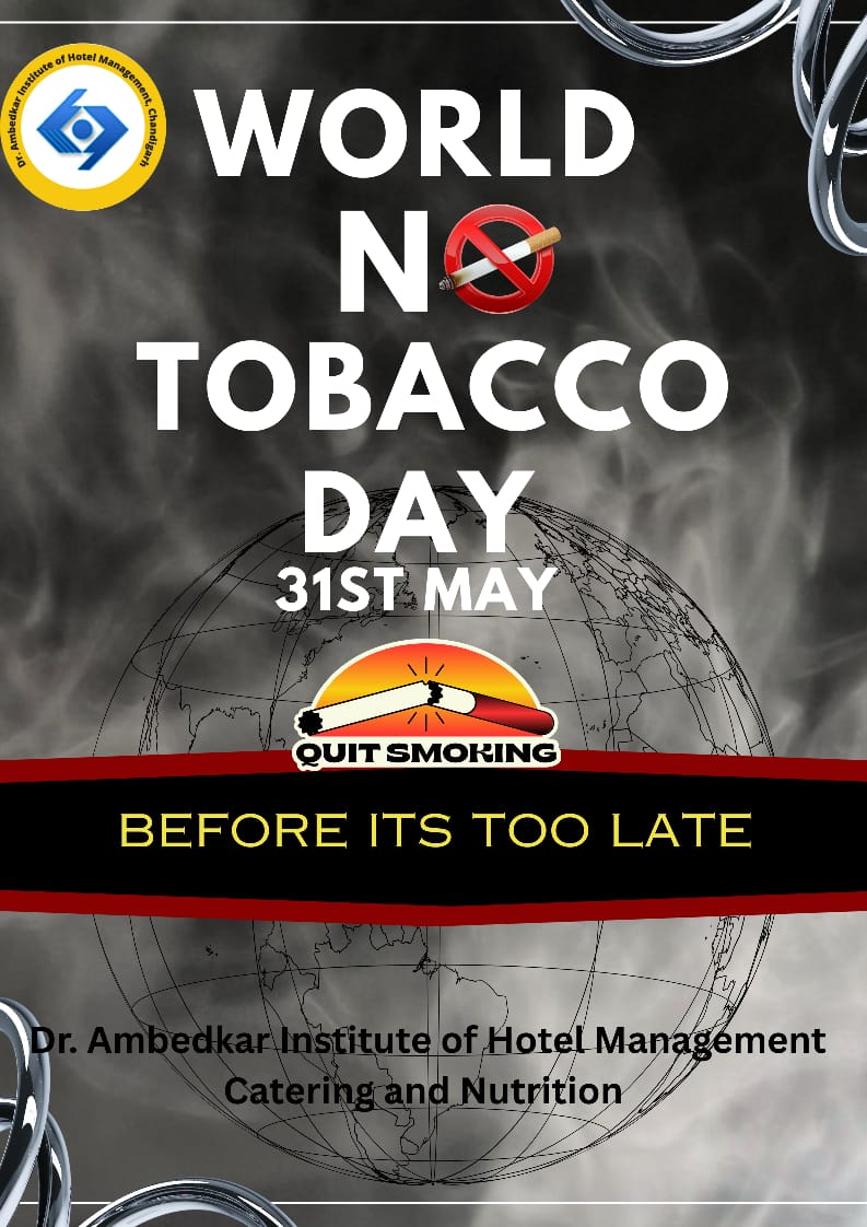 On #WorldNoTobaccoDay2025 #AIHM Chandigarh urges you to quit smoking for a healthier, vibrant life! Say NO to tobacco and YES to thriving, not just surviving. Let’s protect our future generations. #ChooseHealth #HealthyLiving
