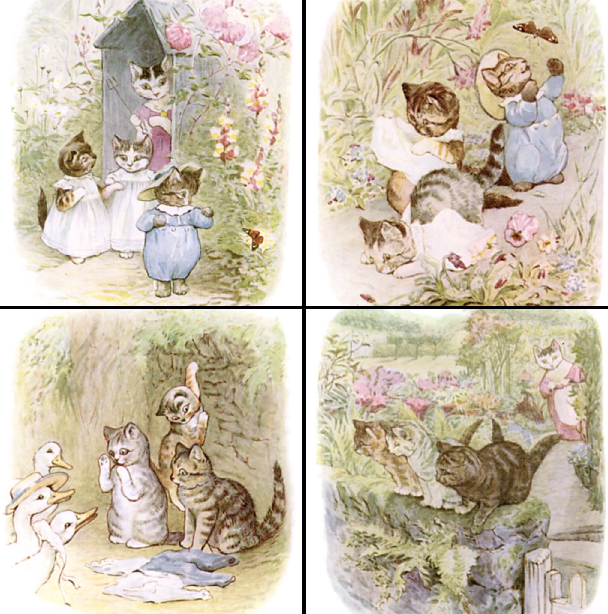 猫の置物 Mittens and Moppet インテリア小物 猫の置物 Mittens and Moppet
