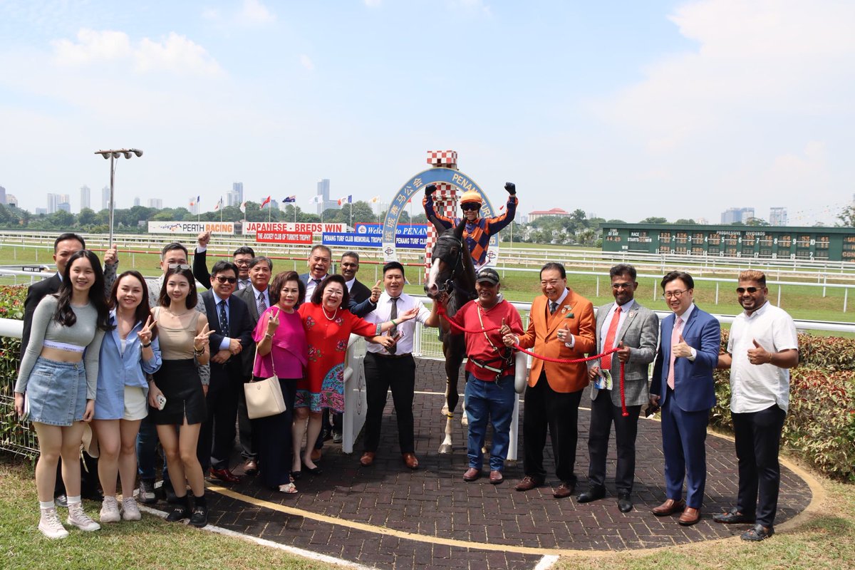 NZB ⁦<a href="/KarakaChat/">New Zealand Bloodstock</a>⁩ graduates take out 3 of 4 races so far at Penang TC  Last ever meeting. Including $75K RTR purchase Graphjet Express (Belardo) ⁦<a href="/HaunuiFarm/">Haunui Farm</a>⁩ . Owner ⁦<a href="/SelangorTC/">Selangor Turf Club</a>⁩ Chairman 🍾#wherewinningbegins