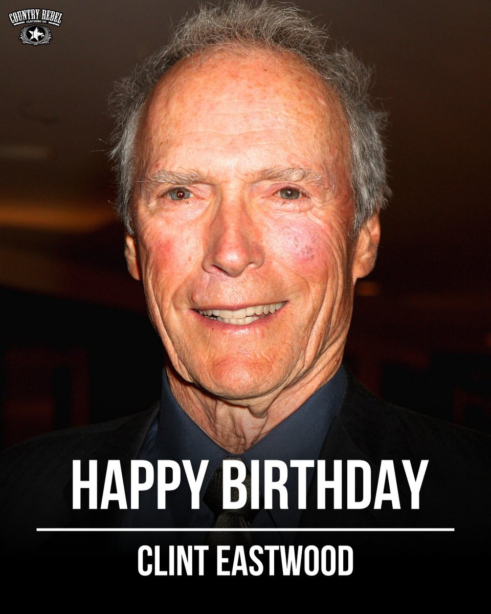Actor and director Clint Eastwood was born in San Francisco, California, on this day in 1930. He turns 95 today! 🎉