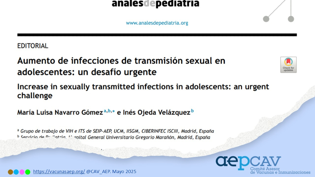 Aumento de infecciones de transmisión sexual en adolescentes: un desafío urgente.
Es fundamental que los gobiernos, las instituciones de salud y la sociedad trabajen en conjunto para proteger la salud sexual de las nuevas generaciones.
vacunasaep.org/profesionales/…