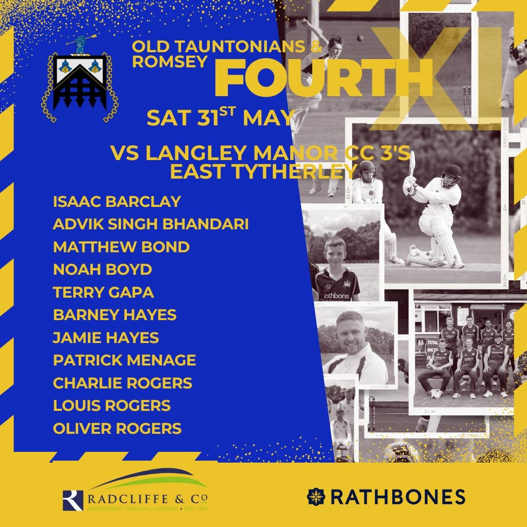 The teams for today's Week 5 fixtures with all four sides on duty. 

The  action continues if back at The Rapids this evening where hopefully Club Social + Kinger = In the Bin.
