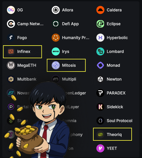 0xmash_'s tweet photo. I was not LOUD enough!

But what about other @KaitoAI projects?

RN my attention focused on these 3 projects:

@infinex
Defi, which allows it to keep its assets under its own control and offers integration with ETH, Sol networks

@MitosisOrg 
Mitosis Liquidity Protocol ensures scalability in capital efficiency by catering to a broad range of cross-chain DeFi demands as liquidity grows

@TheoriqAI 
on-chain system where AI agents don’t just complete tasks — they evaluate, compete, collaborate, and govern themselves.

What are your top projects?