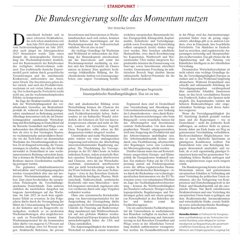 Veronika Grimm (@grimmveronika) on Twitter photo <a href="/jacktbernhard/">Jack T. Bernhard</a> In Deutschland ist das entscheidende Thema erst mal, wie wir technologisch nicht unwiederbringlich zurückfallen. Habe ich hier versucht, zu skizzieren.
Bei uns dürfte eine Herausforderung zunächst sein, KI und Robotik (also Automatisierung) nutzbar zu machen, um die Nachfrage <a href="/jacktbernhard/">Jack T. Bernhard</a> In Deutschland ist das entscheidende Thema erst mal, wie wir technologisch nicht unwiederbringlich zurückfallen. Habe ich hier versucht, zu skizzieren.
Bei uns dürfte eine Herausforderung zunächst sein, KI und Robotik (also Automatisierung) nutzbar zu machen, um die Nachfrage
