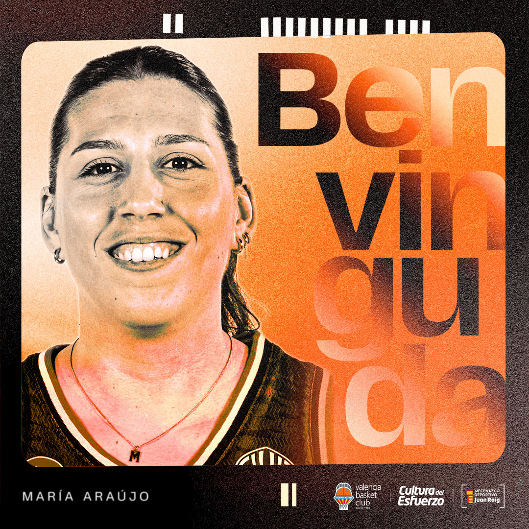 Valencia Basket Club (@valenciabasket) on Twitter photo Benvinguda, <a href="/Maria_Araujo8/">María Araújo</a>! 🧡
Cas 👉 María Araújo, más talento español para Valencia Basket
acortar.link/1J2uyI
Val 👉 María Araújo, més talent espanyol per a Valencia Basket
acortar.link/OtWWC8
Eng 👉 María Araújo, more Spanish talent for Valencia Basket Benvinguda, <a href="/Maria_Araujo8/">María Araújo</a>! 🧡
Cas 👉 María Araújo, más talento español para Valencia Basket
acortar.link/1J2uyI
Val 👉 María Araújo, més talent espanyol per a Valencia Basket
acortar.link/OtWWC8
Eng 👉 María Araújo, more Spanish talent for Valencia Basket