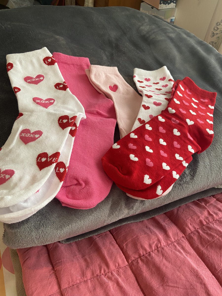 Look at my new socks! Cute 🥰