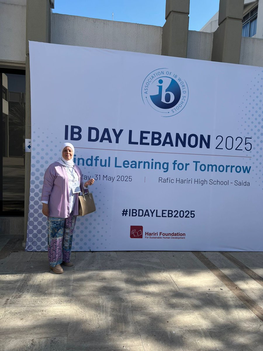 Hala Al Kotob (@halaalkotob) on Twitter photo Attending the opening ceremony of the #IBDAYLEB2025, "Mindful Learning for Tomorrow," at
Rafic Hariri High School, Saida! 🎉 This partnership with the Ministry of Education and Higher Education, <a href="/iborganization/">International Baccalaureate</a>, and Hariri Foundation is transforming education for the future. Attending the opening ceremony of the #IBDAYLEB2025, "Mindful Learning for Tomorrow," at
Rafic Hariri High School, Saida! 🎉 This partnership with the Ministry of Education and Higher Education, <a href="/iborganization/">International Baccalaureate</a>, and Hariri Foundation is transforming education for the future.