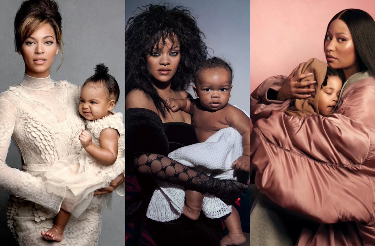 The Holy Trinity &amp; their first born on the cover of VOGUE. 🥹