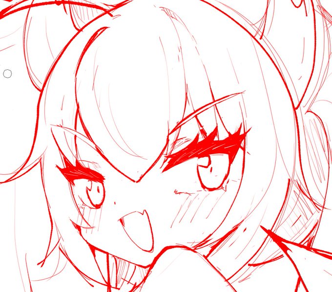 可愛いの描くはずだったのに気が付くと悪いお顔になっちゃうんスよね… 