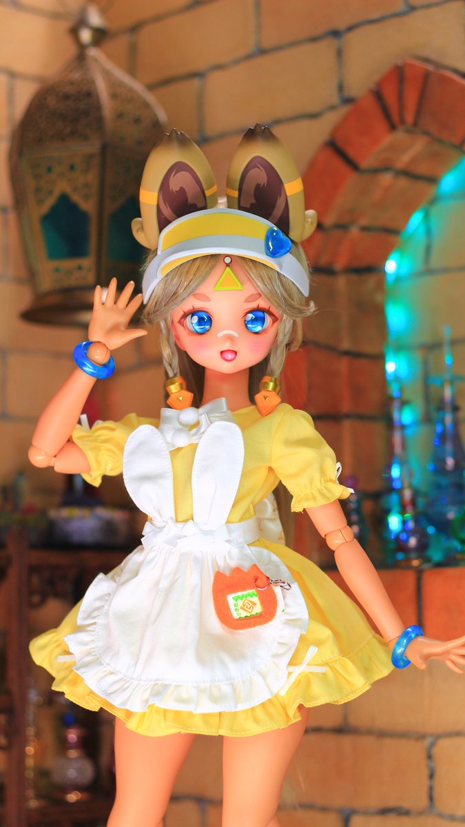 プラ板で作ったバイザー衣装に合わせてみた😆✨

#どきどーる
#ドールオーナーさんと繋がりたい #Dollbot
#DOLLBOT
#原神ドール部