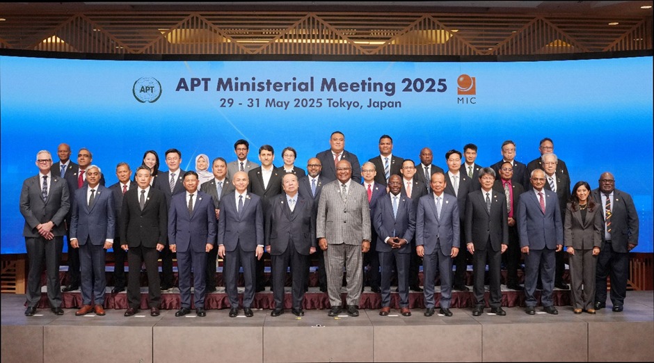 🇮🇳 At the APT session on Sustainable Digital Infrastructure &amp; Accessibility, Secretary (T) showcased India’s global leadership in telecom &amp; ICT such as BharatNet, Fastest 5G Rollout, submarine cable capacity etc.