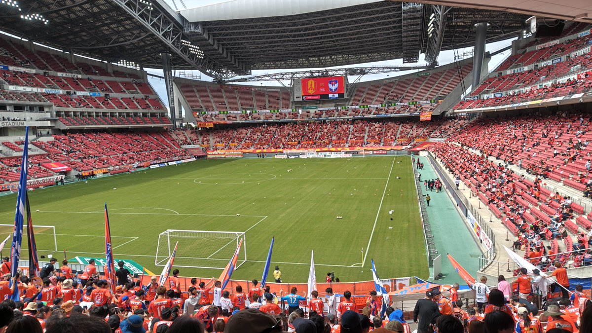 豊スタ到着！！　連勝行くぞー！