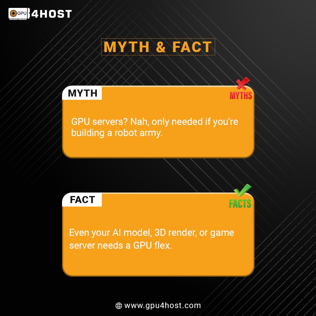 Gpu4Host's tweet image. Your AI model deserves more than basic compute.
Flex with GPU4HOST. 🤖⚡

#gpu4host #gpuserver #MarkTuan #TOTP #KaiRen  #hosting #server #artificialintelligence #aimodel #3drender #gameserver