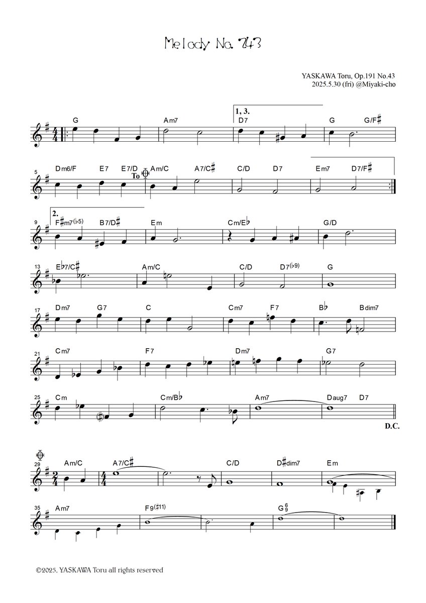 moclinx's tweet photo. Original piano work: Melody No.243 "Consolation", G major, Op.191-43 by YASKAWA Toru.

👉https://t.co/oFaPQbQKYK

#Moclin #YaskawaToru #PianoSolo #OriginalComposition #Melodies https://t.co/BjKLSEmZ08