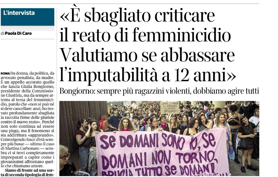 Il Bongiorno si vede dal mattino. 

(Sul Corriere)