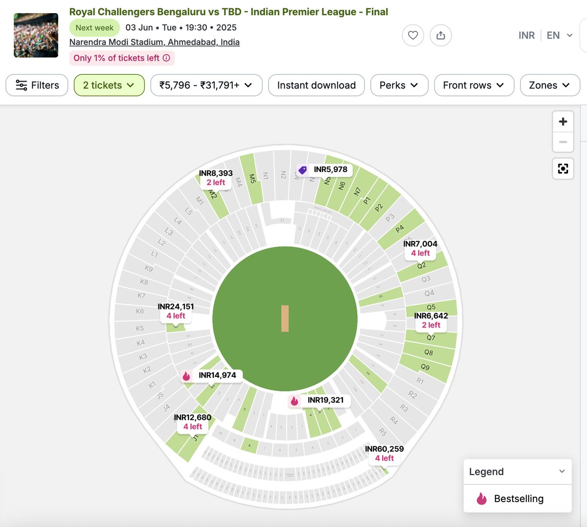 As a big fan of sporting and other events, I find it appalling that no matter what I try, it is nearly impossible to buy a ticket the straightforward way. 
Very frustrating that you can only buy a ticket by going to <a href="/viagogo/">viagogo</a> and being ripped off every single time - this sort of a