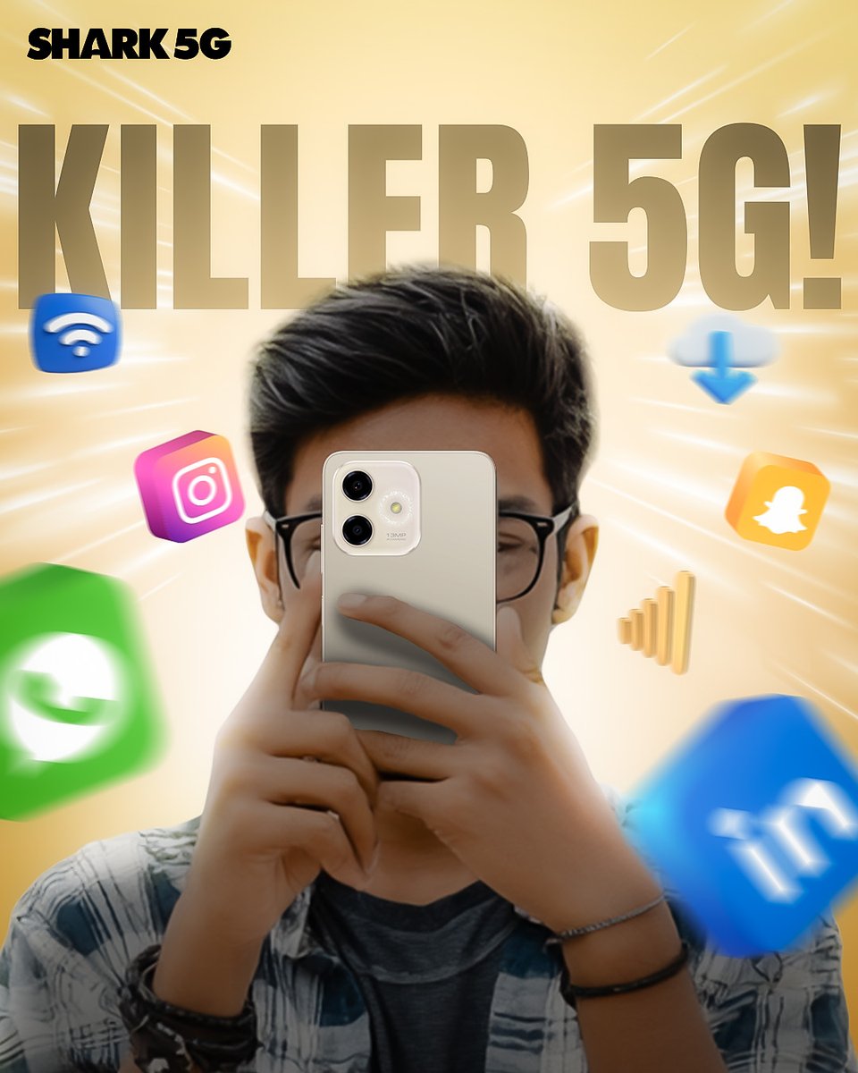 Lava Mobiles (@lavamobile) on Twitter photo #Shark5G: Where speed meets killer connectivity.🦈
Shop now on <a href="/amazonIN/">Amazon India</a>
#ContestAlert
Comment your wildest “lost connection” moment—when bad connection nearly ruined your day. The funniest story wins exclusive gifts.
T&C apply.
#TheKiller5G #LavaMobiles #ProudlyIndian #Shark5G: Where speed meets killer connectivity.🦈
Shop now on <a href="/amazonIN/">Amazon India</a>
#ContestAlert
Comment your wildest “lost connection” moment—when bad connection nearly ruined your day. The funniest story wins exclusive gifts.
T&C apply.
#TheKiller5G #LavaMobiles #ProudlyIndian