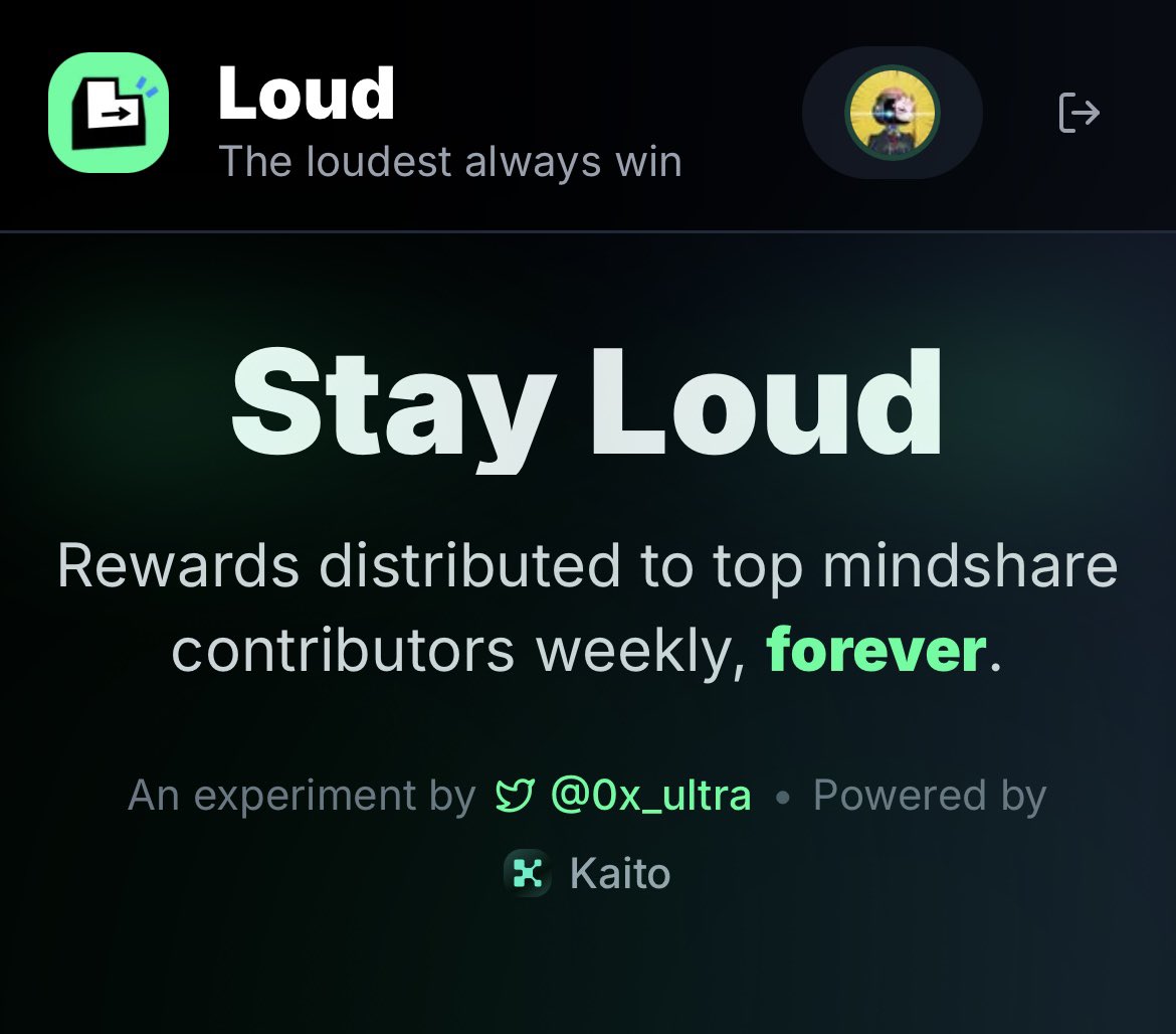 AzuraETH's tweet photo. Surprisingly…
Most people in the Top 1000 on @stayloudio don’t have a massive following. Some got fewer followers than a high school group chat 😅
So what makes them stand out?
✅ Honest replies, no guru talk
✅ Actually having normal convos
✅ They read before they reply (rare species)
It’s not about spamming like a bot —
It’s about being an NPC with a personality in the Loudio world 🎮
Loudio
Loudio Loudio Loudio Loudio
Loudio Loudio Loudio Loudio Loudio Loudio
Loudio Loudio Loudio Loudio
Loudio
Speak loud, but keep it real. 🔊 #LoudAndReal
#Loudio @KaitoAI @GiveRep