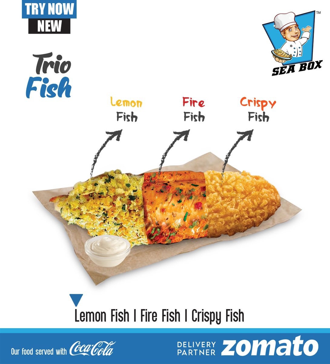 food_seabox's tweet photo. Try Our New #Trio_Fish from Sea Box. is a pleasure; dining is an experience.
We are available for online orders Exclusive on ZOMATO
https://t.co/MDwQlo4hR3
#SALADS #FISH #SEAFOOD #PYRAMIDS #RICEBOX #FIREFISH #FISHNCHIPS #Franchise #Dileepreddy #LEMONFISH #FISHPOPCORN #PRAWNS https://t.co/JxFtwPTjUH
