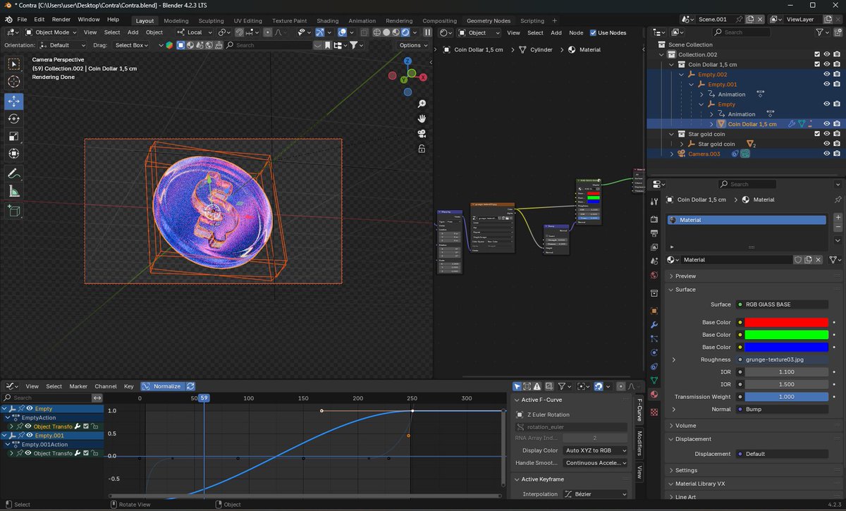 Michael_CXT's tweet photo. Loved my @contra #contracreativehackathon submission.
#3DMotionDesign #AnimationShowcase #madewithblender #Blender3D #animation #3d #3dart #art #artwork #3drender #MotionDesign https://t.co/xK0tFRjx2E