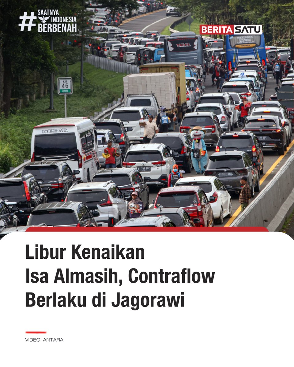 Beritasatu's tweet photo. Kalian pada liburan kemana nih? Ikuti berita terkini di https://t.co/KR6X4XL0d4 & Youtube BeritaSatu!
#Beritasatu #Contraflow #SaatnyaIndonesiaBerbenah https://t.co/EBuReSA5gX