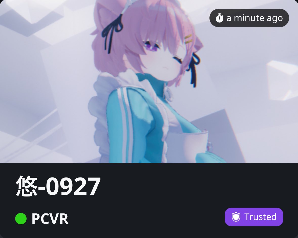 SHIRO_09272002's tweet photo. clusterとVRChatのプロフィール
(2025/5/31更新)

cluster: https://t.co/B2t23C9k21

VRChat: https://t.co/G82EhqQlDA…

#VRChat #cluster https://t.co/t4p5z96B03