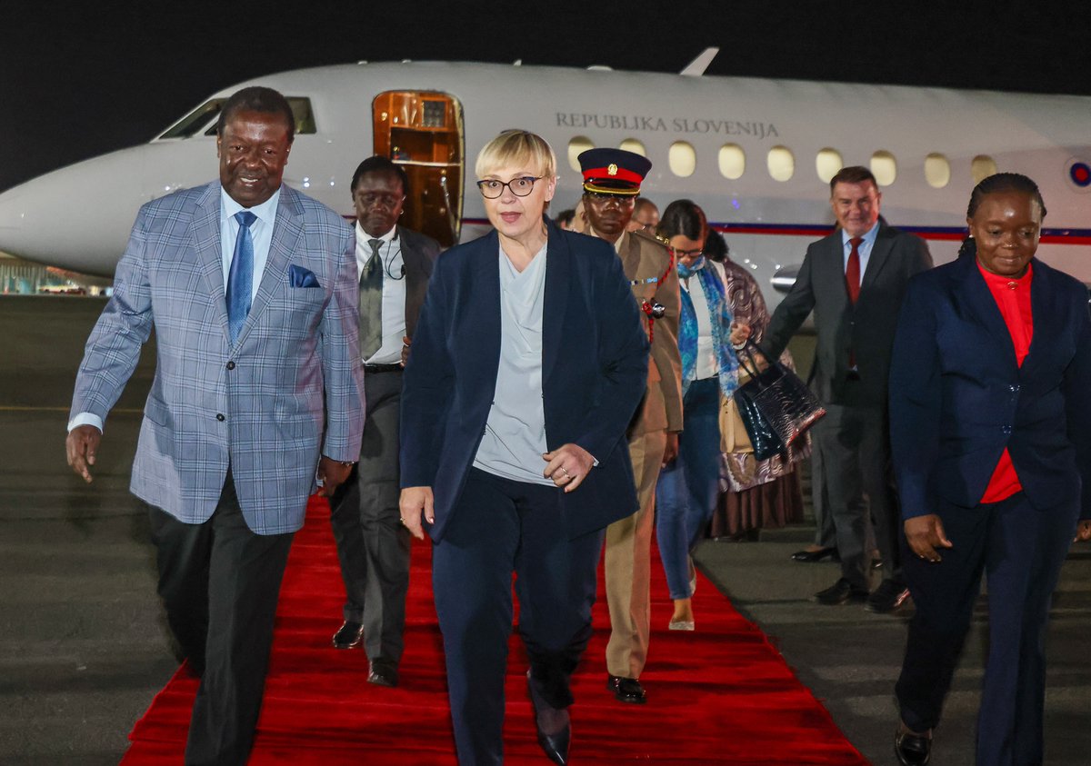 State Department for Foreign Affairs | Kenya (@foreignofficeke) on Twitter photo H.E. Nataša Pirc Musar, the President of the Republic of Slovenia, has arrived in Kenya for a three-day State Visit. She was received by the Prime Cabinet Secretary and Cabinet Secretary for Foreign and Diaspora Affairs, H.E. Dr. Musalia Mudavavadi H.E. Nataša Pirc Musar, the President of the Republic of Slovenia, has arrived in Kenya for a three-day State Visit. She was received by the Prime Cabinet Secretary and Cabinet Secretary for Foreign and Diaspora Affairs, H.E. Dr. Musalia Mudavavadi