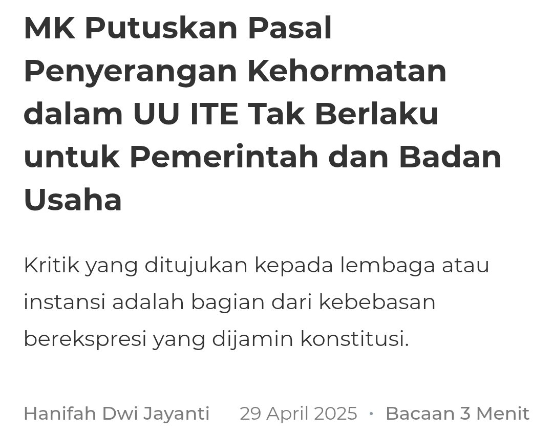 ecommurz's tweet image. @Kemendag @BPKN_RI sebagai regulator &amp;amp; authorities, mumpung lagi kawal kekacauan refund konser Day6, mending sekalian investigate jg soal somasi2 ini ‼️‼️‼️

Btw check this out, baru ditetapkan MK 👇👇👇 hukumonline.com/berita/a/mk-pu…