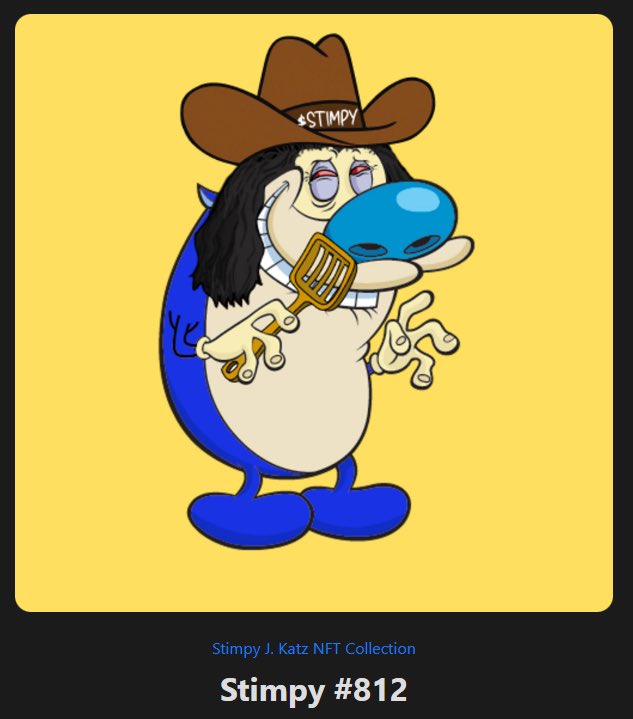 Someone thought they were slick burning a Stimpy NFT.

We’ve revived it and are doing a giveaway to the community.

Rules✅
Like, Follow, Comment &amp; Retweet

Winner will be picked using X picker in 24 hours.

🚨MUST HOLD AT LEAST 1 STIMPY NFT OR 20 XRP WORTH OF $STIMPY 🚨