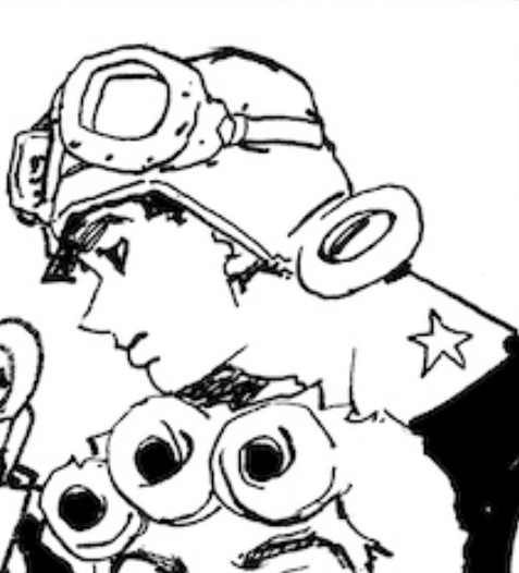 a lot of people in the fandom don't take joseph wishing to be a pilot very seriously, or don't know about it at all, even though he's got aviator hats on pretty often, has impressive piloting skills, and his aspiration was 'to become a pilot' in his battle tendency profile .