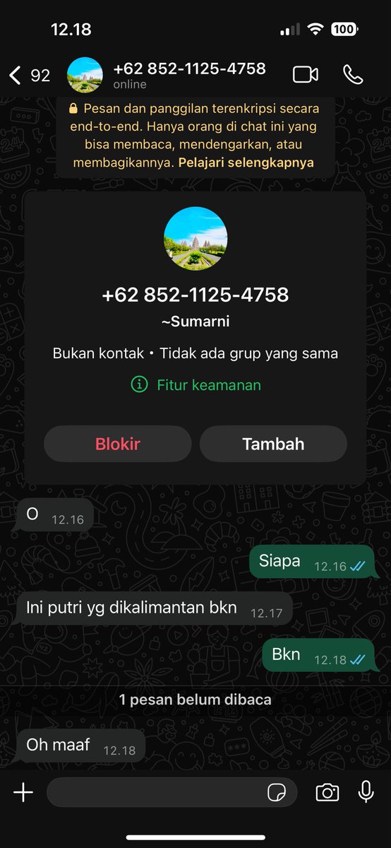putrisamhana's tweet photo. Sumpah ya ngeri banget, ini ganggu banget orangnya. #scam 
Kalo ada yang kenal kabari ya https://t.co/Bqd3vqbv72