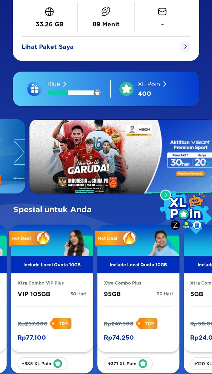 Neesa_Ceriia's tweet photo. @discountfess Ini juga mending beli sekarang atau nunggu kuota ku habis ya? Sisakuotaku abis tanggal 3jun https://t.co/xcGB3aQOfP