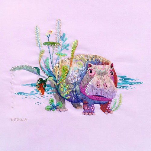 Kimika Hara, hand embroiderer from Japan #WomensArt