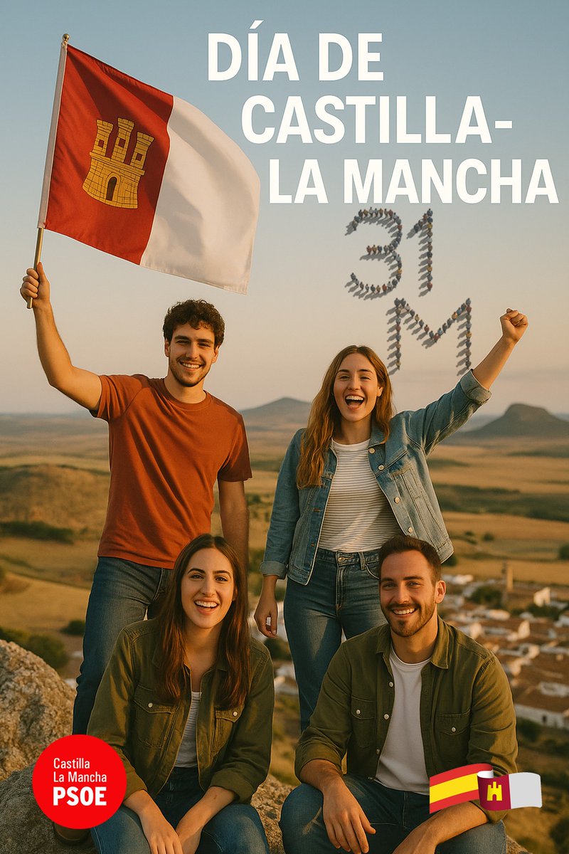 🟥⬜️ ¡Es nuestro día!

Hoy reivindicamos el orgullo de una región con gran impulso y un gran futuro.

🤝 Por todo lo que nos une, a nuestros pueblos y ciudades, creyendo firmemente en nuestro modelo de autonomía para seguir avanzando juntos 🙆‍♂️🙆🏻‍♀️

Feliz 31 de Mayo
Feliz #DíadeCLM
