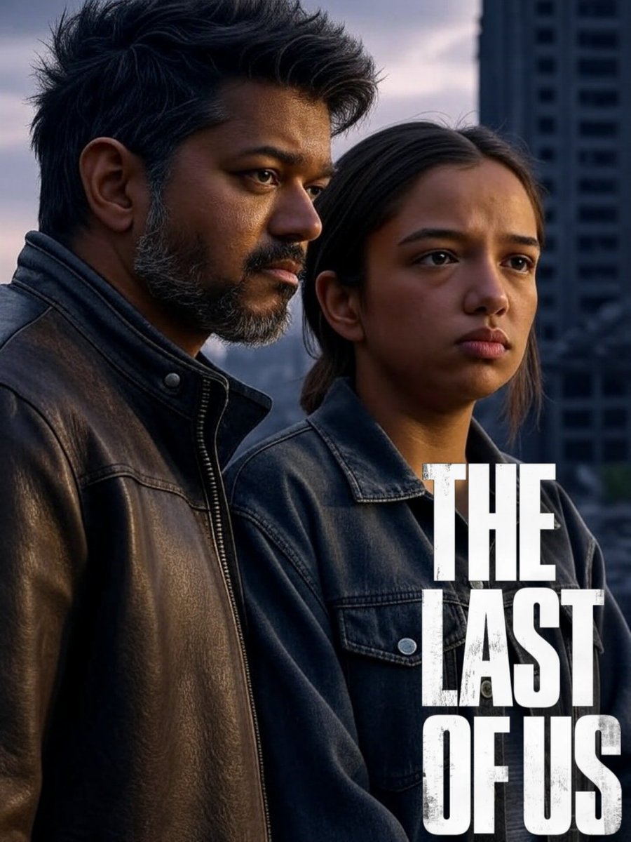 VishwaKrishnan_'s tweet photo. Indian Version of #TheLastOfUs with #ThalapathyVijay𓃵 &amp; #AhsaasChanna 

#TheLastOfUs2 @actorvijay 
@HeyAhsaasChanna 

#TheLastOfUsPart2 #PedroPascal #JanaNayagan #TVKVijay #HBOmax #TheGreatestOfAllTime https://t.co/9ISGDviVuJ