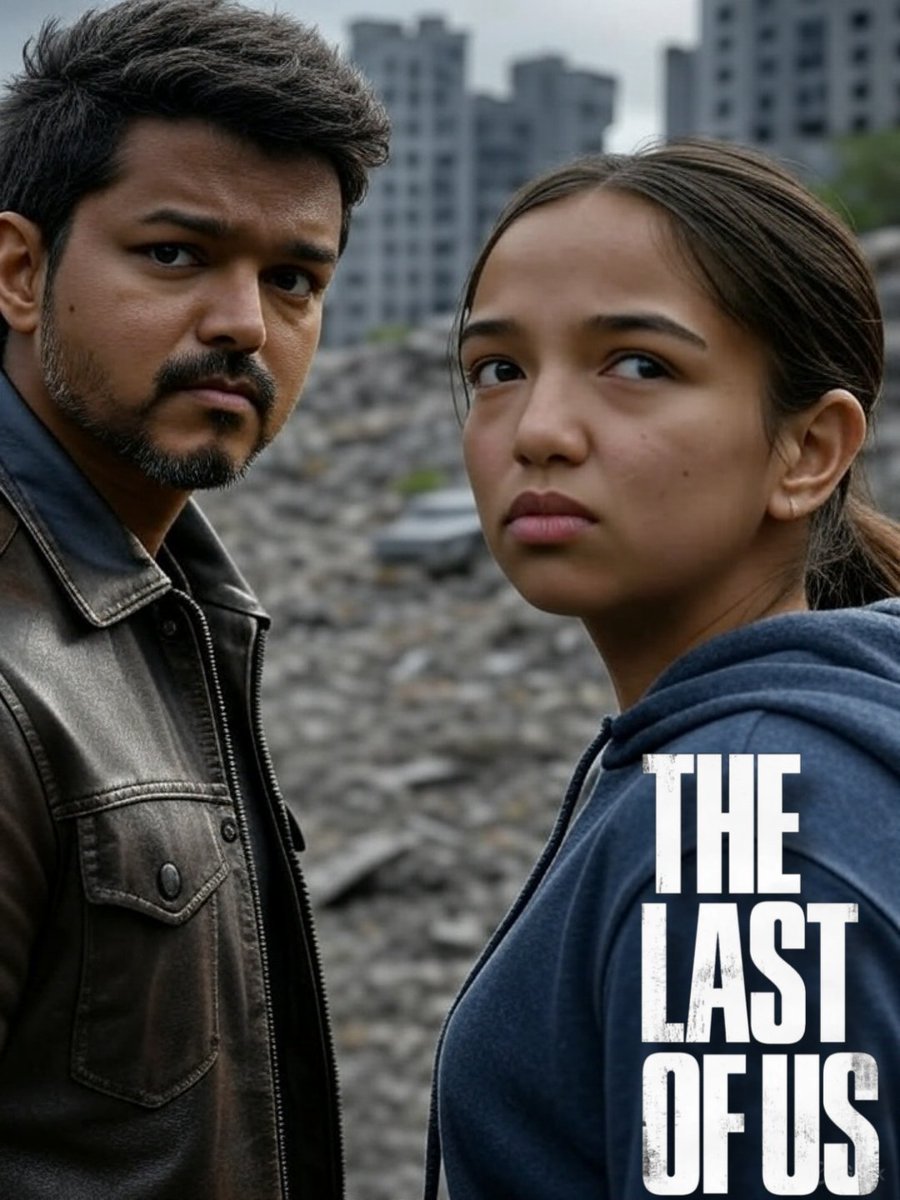 VishwaKrishnan_'s tweet photo. Indian Version of #TheLastOfUs with #ThalapathyVijay𓃵 &amp; #AhsaasChanna 

#TheLastOfUs2 @actorvijay 
@HeyAhsaasChanna 

#TheLastOfUsPart2 #PedroPascal #JanaNayagan #TVKVijay #HBOmax #TheGreatestOfAllTime https://t.co/9ISGDviVuJ