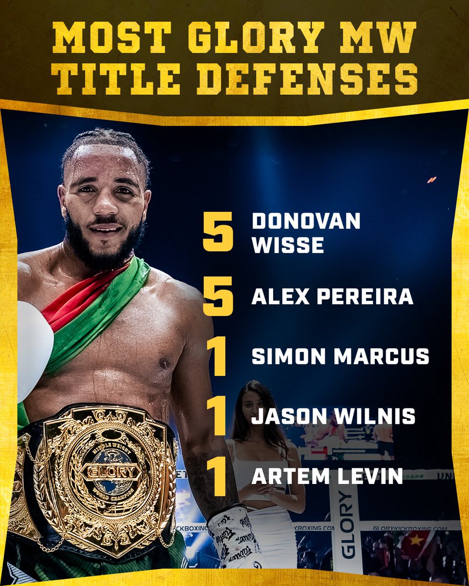 .<a href="/DonovanWisse/">D R E A M C H A S E R 🇸🇷</a> looks to make history at #GLORY100 🏆 

#GLORY100 | JUNE 14 | #DuelofLegends | LIVE on DAZN PPV