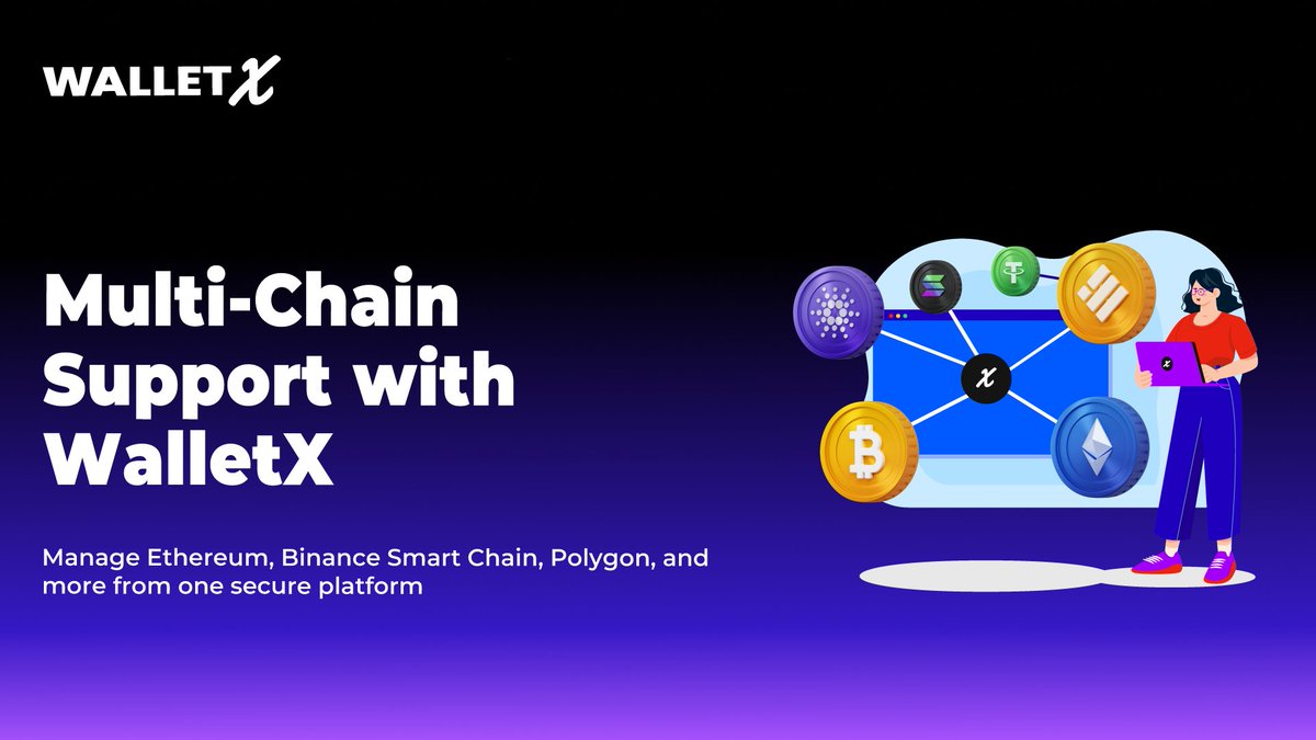 Tired of juggling multiple crypto accounts across chains? 

WalletX simplifies it all, manage Ethereum, Binance Smart Chain, Polygon &amp; more in one place. 

Seamlessly switch networks and bring order to the chaos. 

🌐 Try getwalletx.com now!