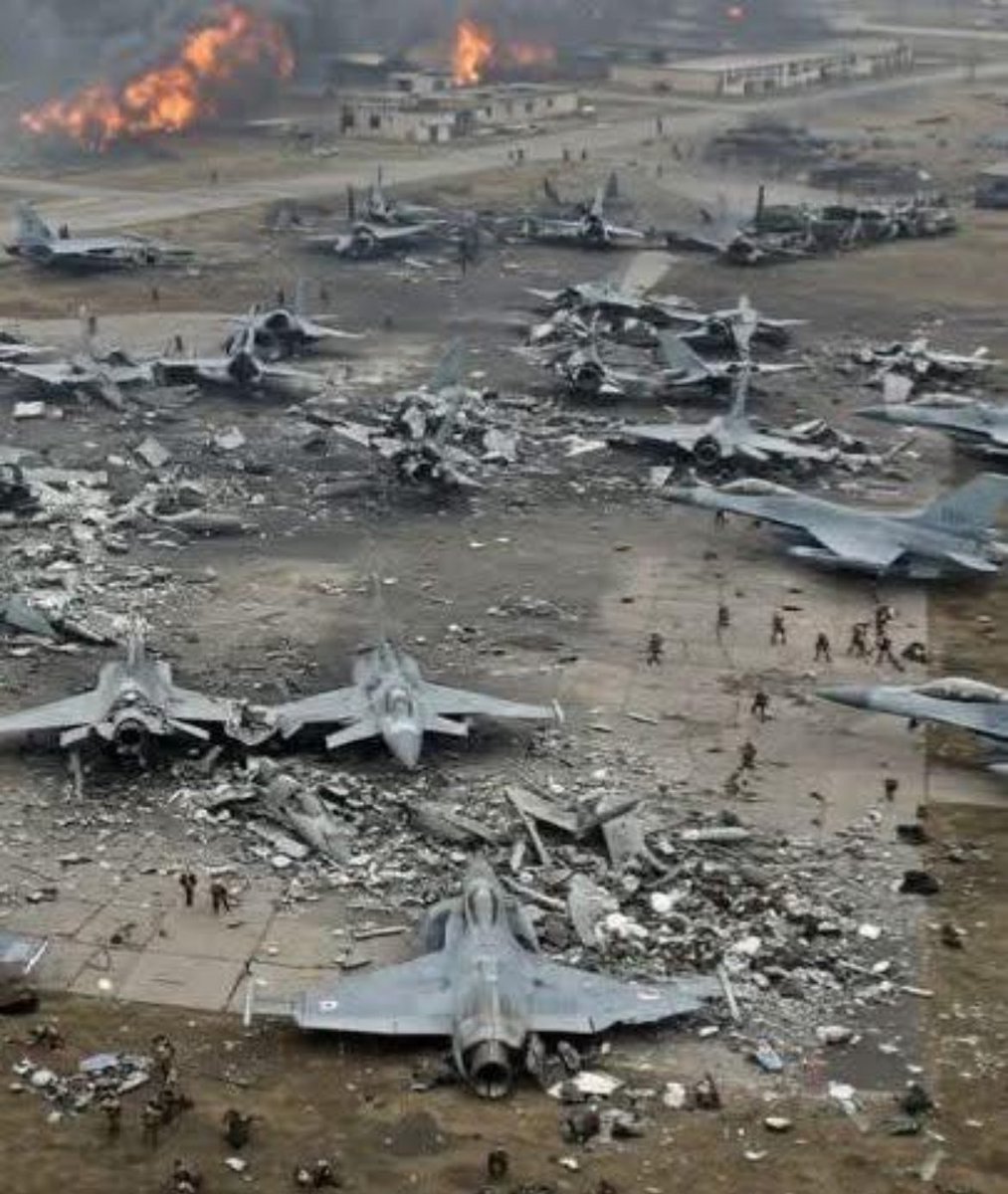 Російський Іскандер вдарив по Словʼянському міжнародному аеропорту і знищив 88 F-14 та 14 CУ-88, які передали Нідерланди!
Який жах!