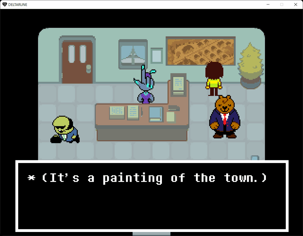 deltarune text project is really cool. every screenshot is of the full window. they all have a one pixel transparent border. part of the screenshot is always cut off by win11 rounded corners. they're all taken at double the scale required for full detail