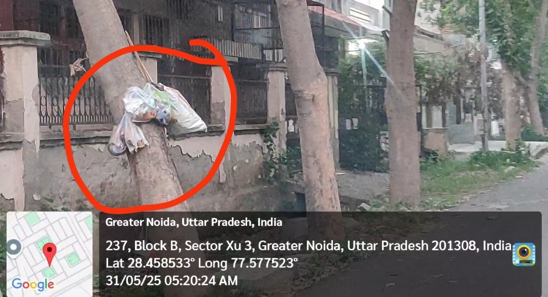 lokutthansamiti's tweet image. @OfficialGNIDA @CPCB_OFFICIAL @SwachhBharatGov
ग्रेटर नोएडा में अब कूड़े के बैग भी ट्री हाउस बना रहे हैं!🌳🛍️
NPCL फीडर बॉक्स बना &apos;कूड़ा विश्राम स्थल&apos; 📦
गली-मोहल्ले बन गए हैं कूड़ा आर्ट गैलरी 🎨

स्वच्छ भारत मिशन?
वो तो शायद छुट्टी पर है! 🤷‍♂️

#GreaterNoida #CleanIndiaChallenge